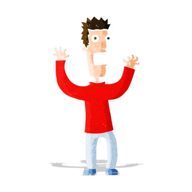 dehşete adam çizgi film