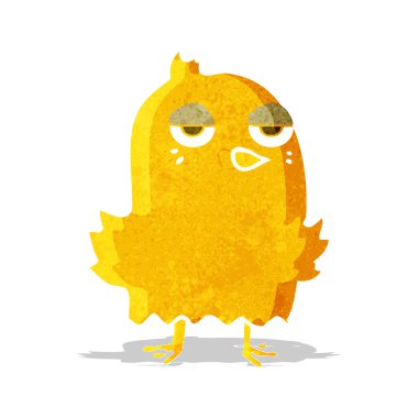 sıkılmış kuş çizgi film