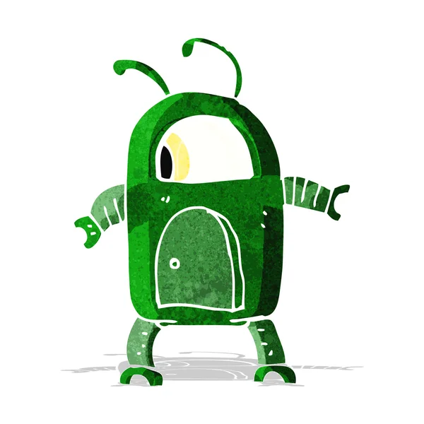 Cartone animato robot alieno — Vettoriale Stock