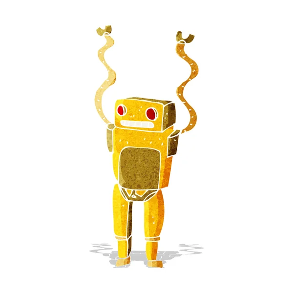 Cartoon funny robot — Stock Vector