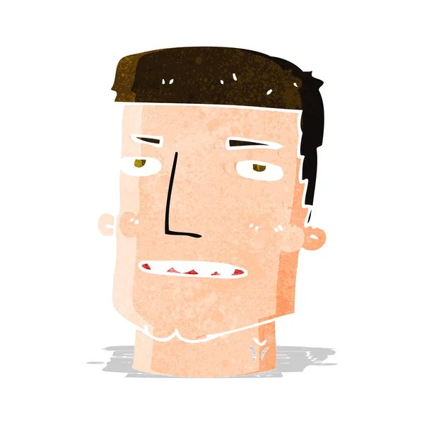 Cartoon male head — Stock Vector