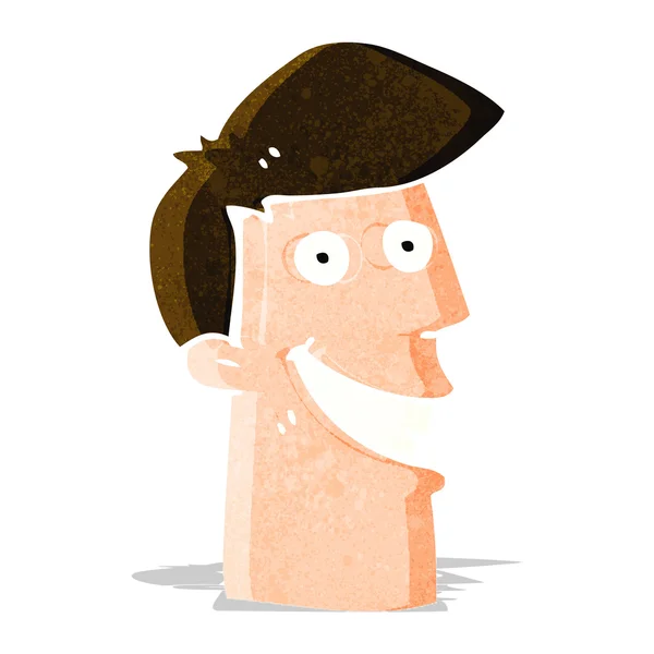 Cartoon Grijnzende man — Stockvector