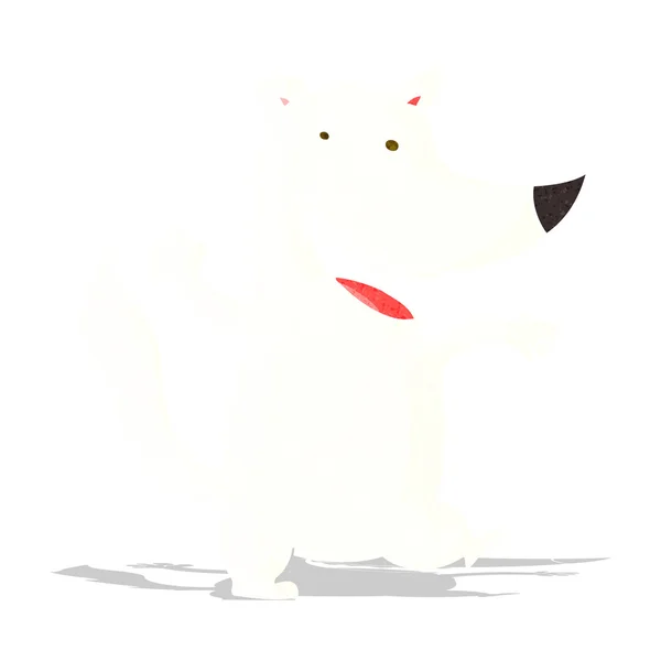 Rysunek szczęśliwy wilka — Wektor stockowy