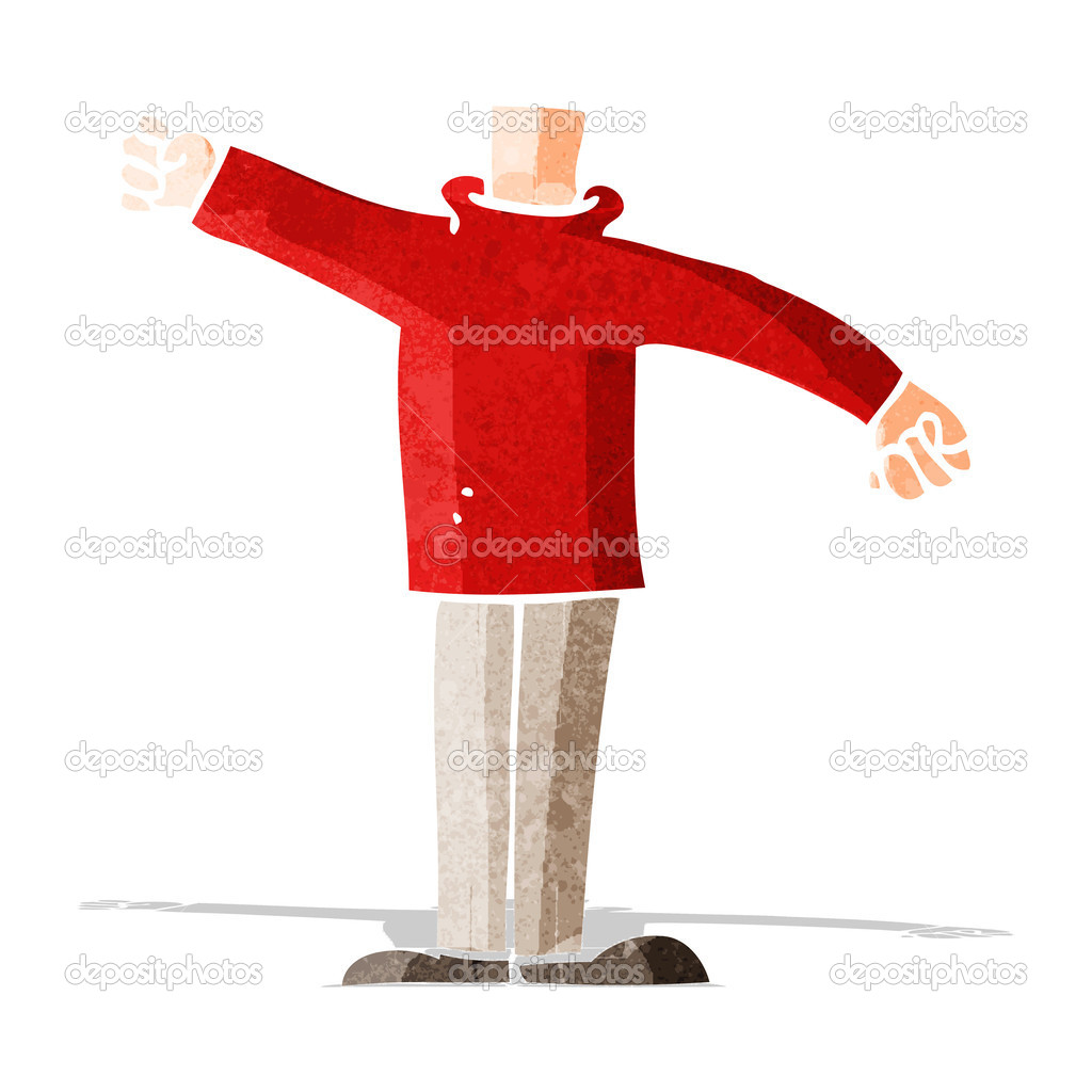 cartoon body waving arms (mix and match cartoons or add own phot