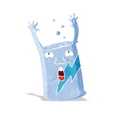 karikatür soda kutusu karakteri