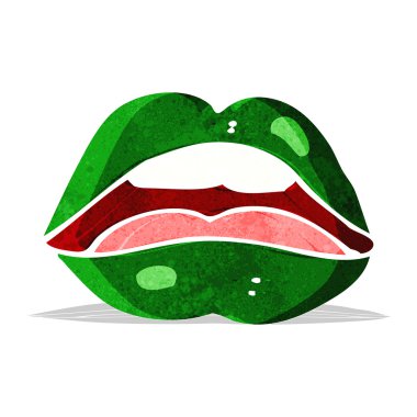 Cadılar Bayramı Ağzı çizgi film sembolü