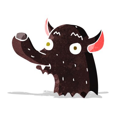 karikatür mutlu kurt