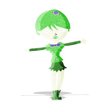 karikatür vampir kız