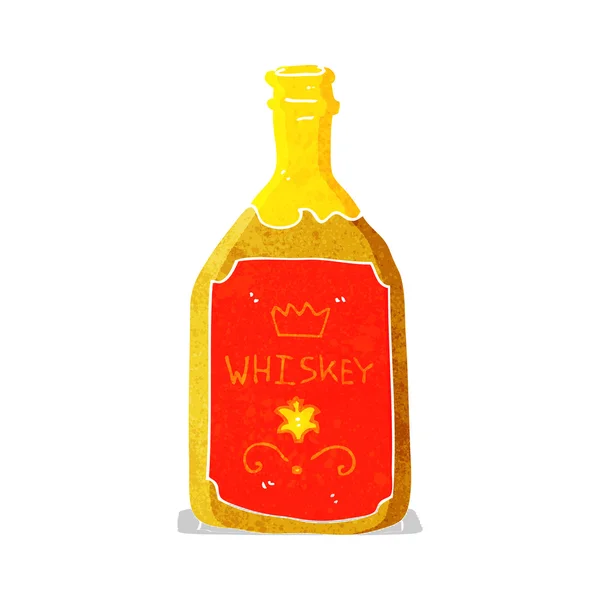 Bottiglia di whisky cartone animato — Vettoriale Stock