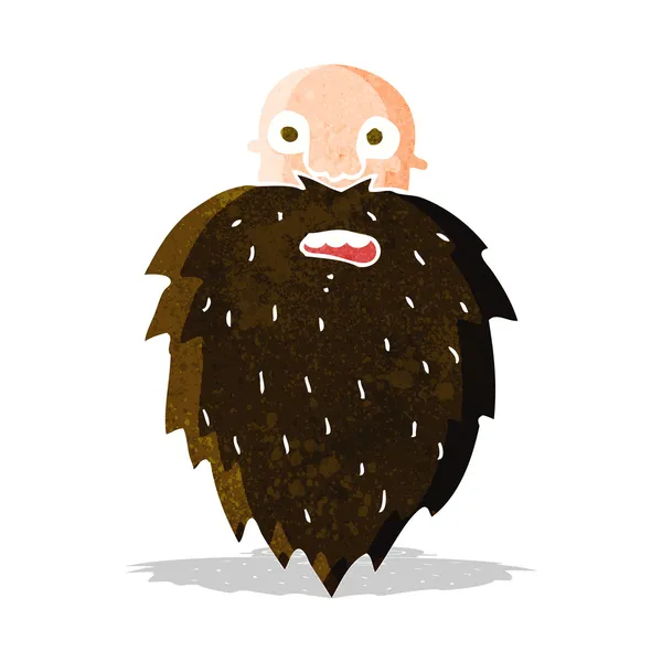 Cartoon bearded man — Stock Vector