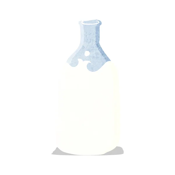 Bouteille de dessin animé de lait — Image vectorielle