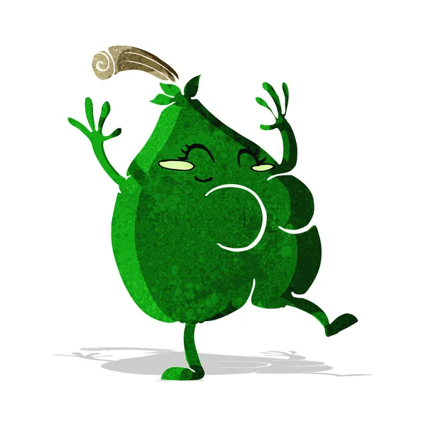 A nice pear cartoon — Stock Vector