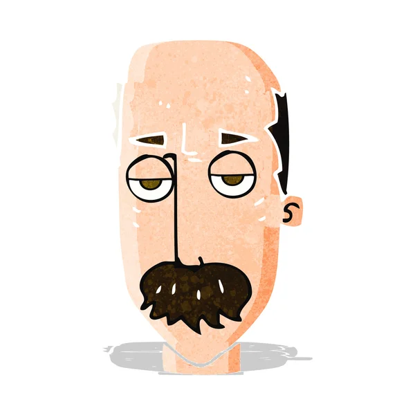 Dibujos animados viejo aburrido — Vector de stock