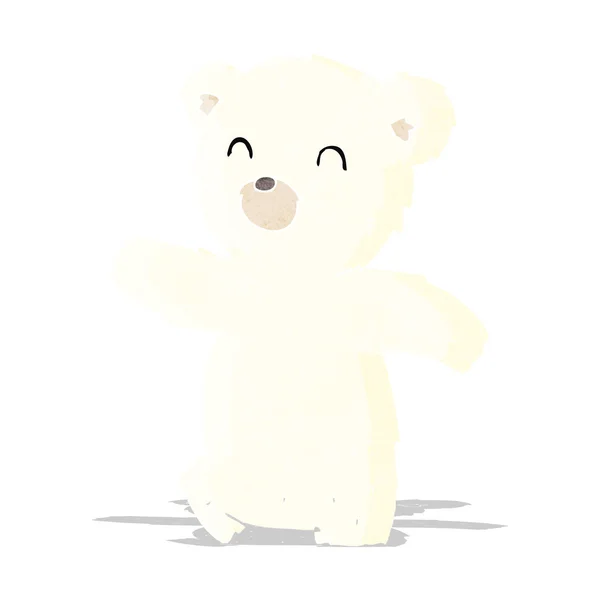 Urso polar dos desenhos animados — Vetor de Stock