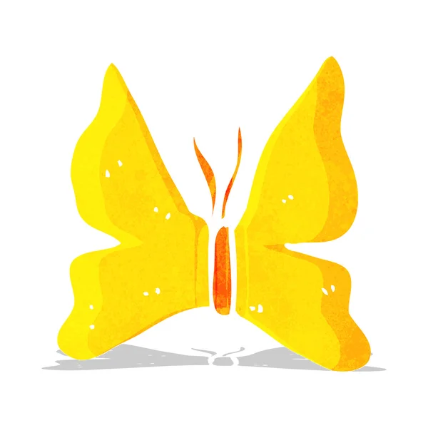 Символ мультяшной бабочки — стоковый вектор