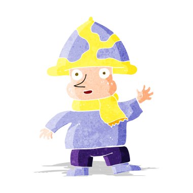 karikatür mantar adam