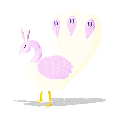 karikatür tavuskuşu