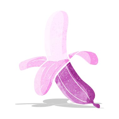 karikatür pembe muz