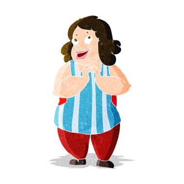 karikatür mutlu aşçı