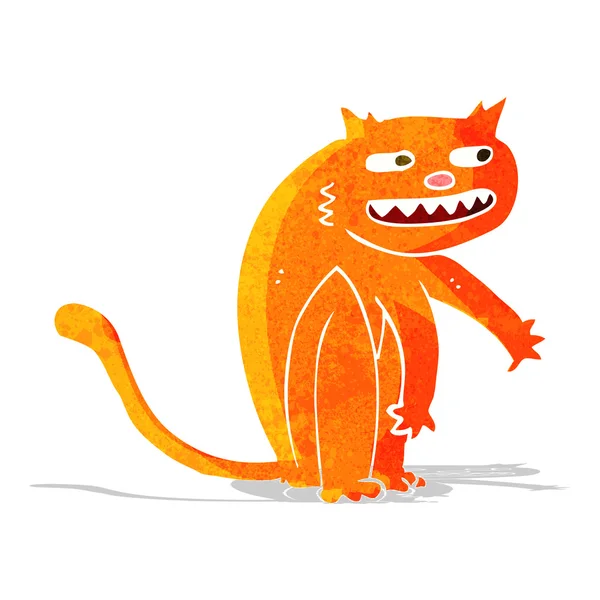 漫画幸せな猫 — ストックベクタ