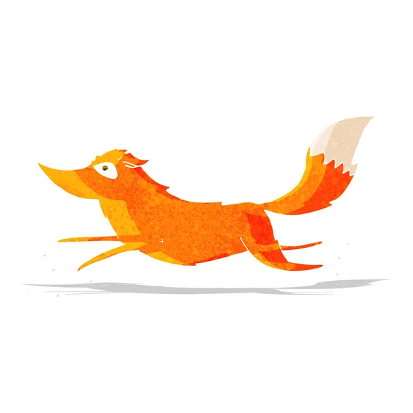 Kreslený liška běží — Stockový vektor