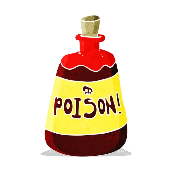 Botella de dibujos animados de veneno — Archivo Imágenes Vectoriales