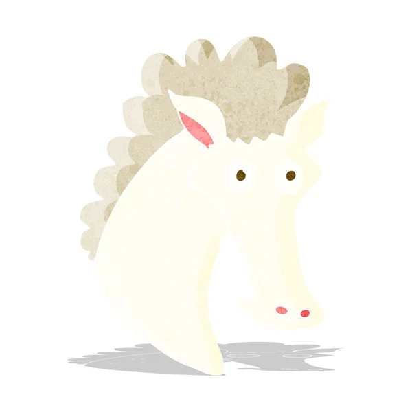 Karikatür at başı — Stok Vektör