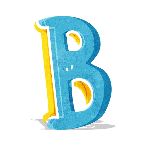 Carta de desenho animado b — Vetor de Stock