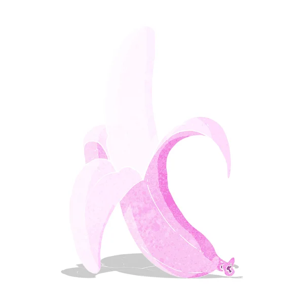 粉红色卡通香蕉 — 图库矢量图片