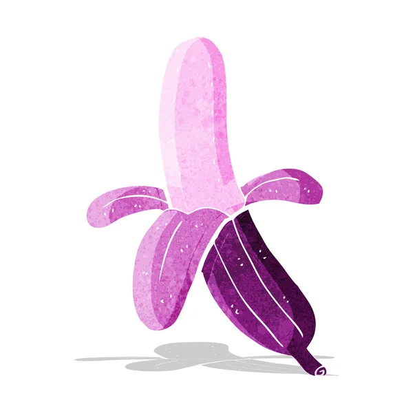 Plátano púrpura de dibujos animados — Vector de stock