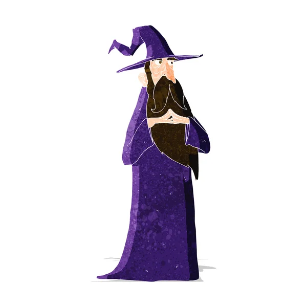 Cartoon oude wizard — Stockvector