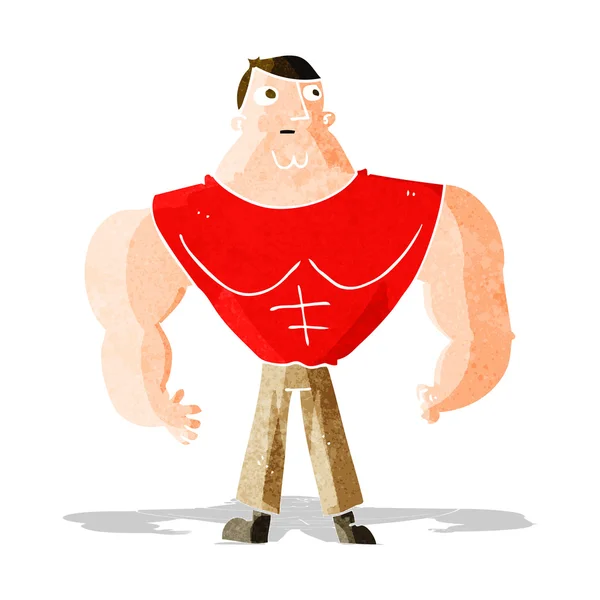 Cartoon body builder — Stock Vector