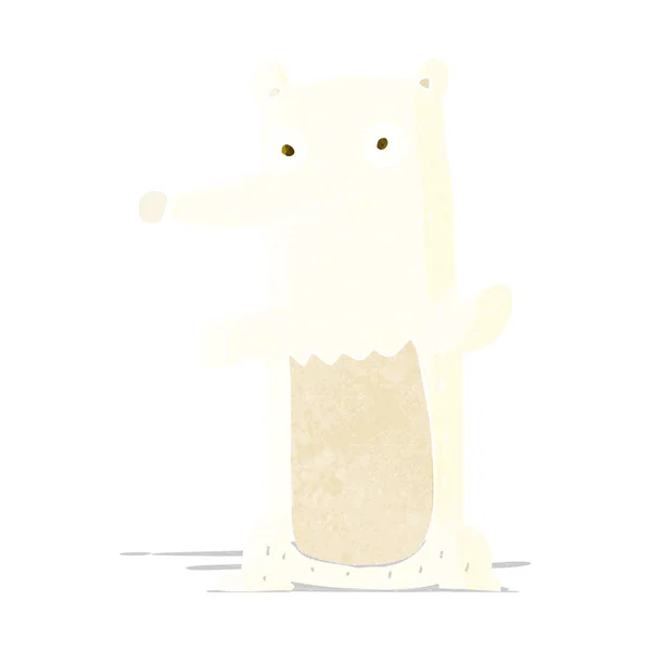Dibujos animados oso polar — Vector de stock