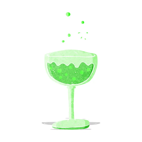 Cocktail pétillant de dessin animé — Image vectorielle