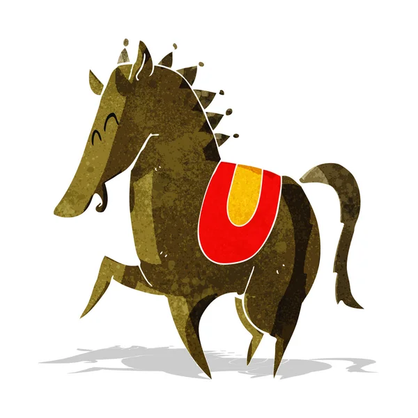 Мультфільм скаче кінь — стоковий вектор