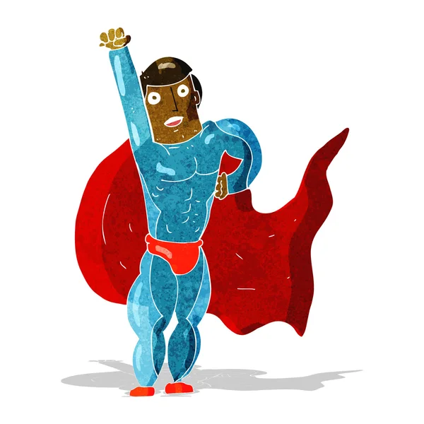 Cartoon superhero — Stock Vector