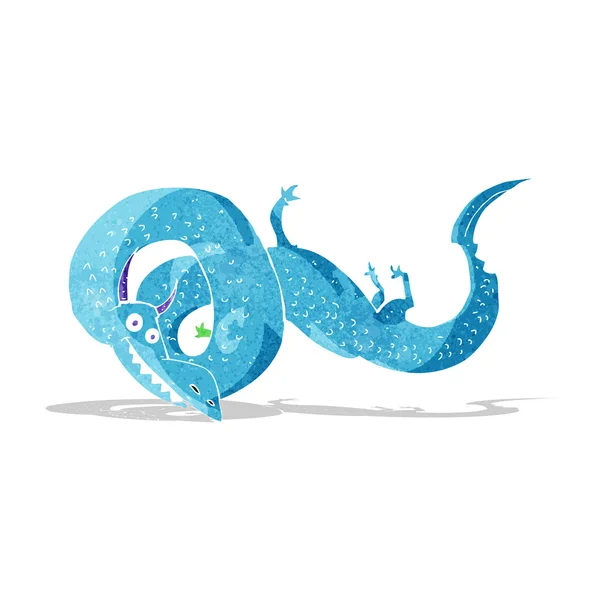 Dibujos animados dragón chino — Vector de stock