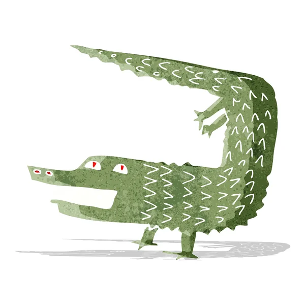 Cartoon crocodile — Stock Vector