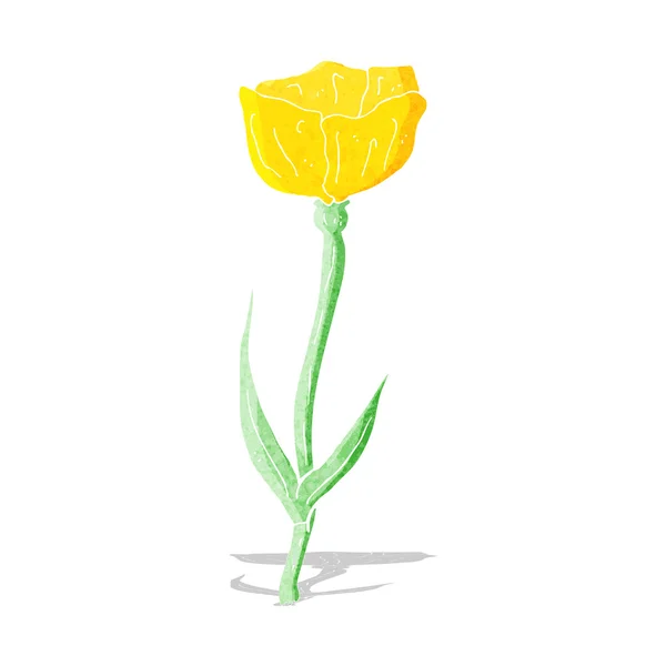 Flor de dibujos animados — Vector de stock