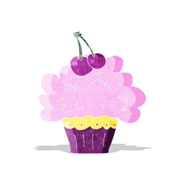 Dessin animé grand cupcake — Image vectorielle