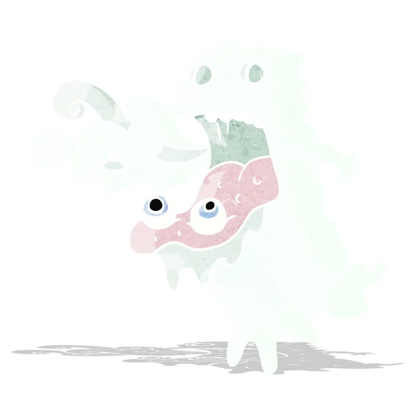 Cartoon gross ghost — Stock Vector