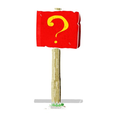 çizgi film soru işareti iletisi