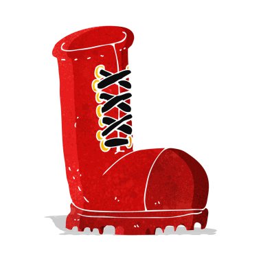 karikatür eski iş çizmesi