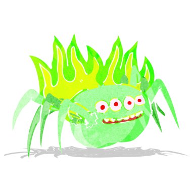 çizgi film korkunç örümcek