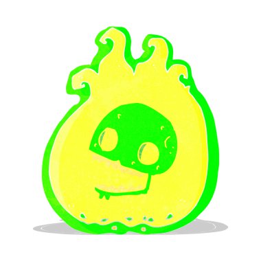 karikatür cadılar bayramı alev sınırı