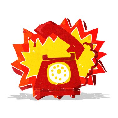 telefon çalan çizgi film.