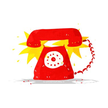 telefon çalan çizgi film.
