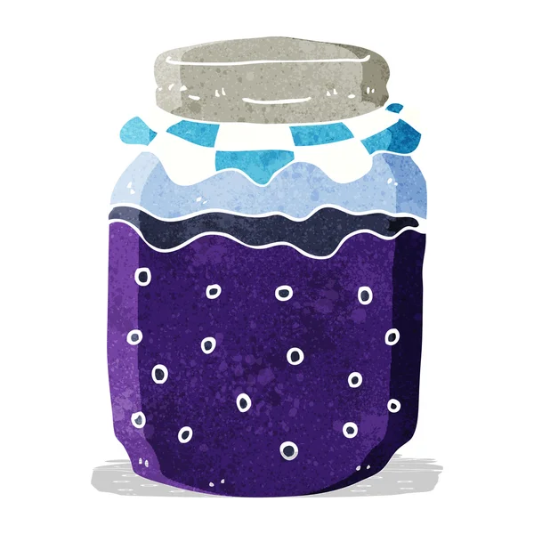 Cartoon jam pot — Stockvector