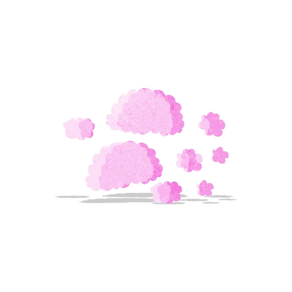 Nuages roses — Image vectorielle