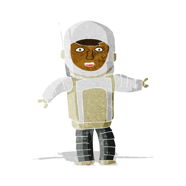 Cartoon astronaut — Stock Vector